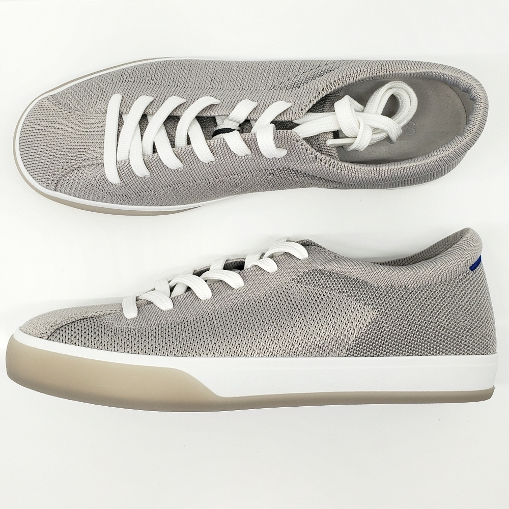 Rothy’s THE LACE UP SNEAKER Storm Gray Grey Women’s Size 8.5 NEW in Box